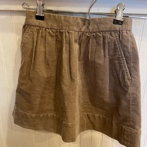 Beige corduroy skirt with pockets - Jcrew